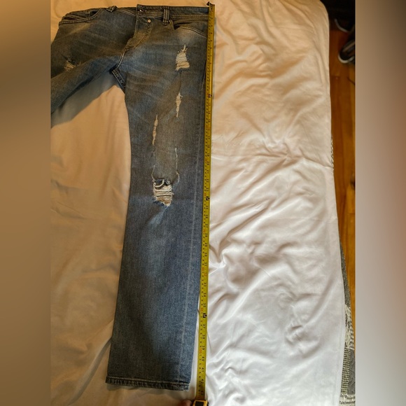 DIESEL Jeans Safado 003A7 Wash White Stitching  5 Pocket Button Fly - Picture 14 of 14